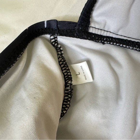 NWOT Black and Orange One-Piece Swimsuit with Halter Neck - Picture 6 of 7